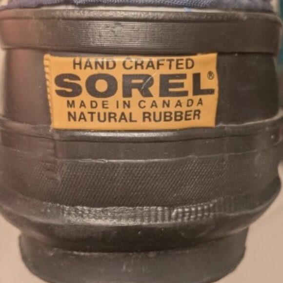 Sorel Handmade Snow Boots Womens 6 Multicolor 12 Inches Tall Front Laces - EUC - Picture 8 of 15